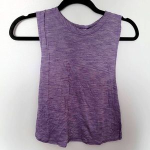 Lululemon crop top with open back